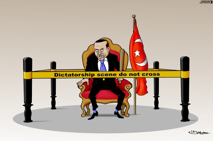 Erdogan destroys the economy, health and property of the people.