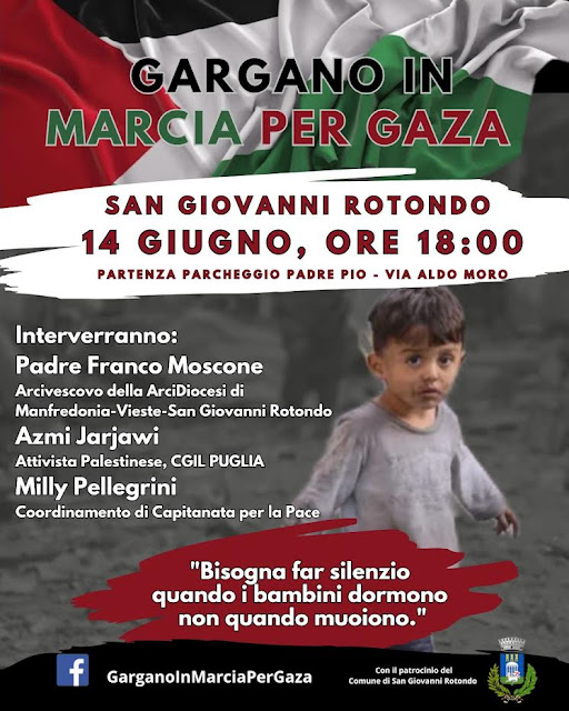 "Gargano in marcia per Gaza"