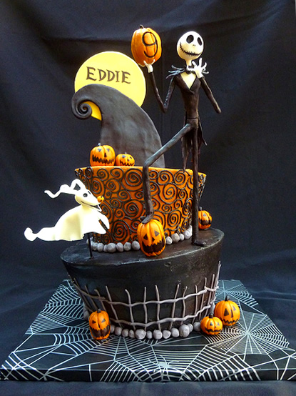 Nightmare before christmas wedding cake uk