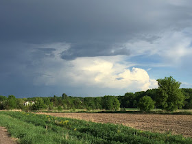 there are many different storm clouds over our farm fields