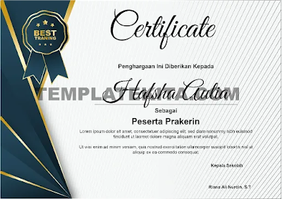 Download Contoh Sertifikat Prakerin Gratis Berbagai Format Part 1