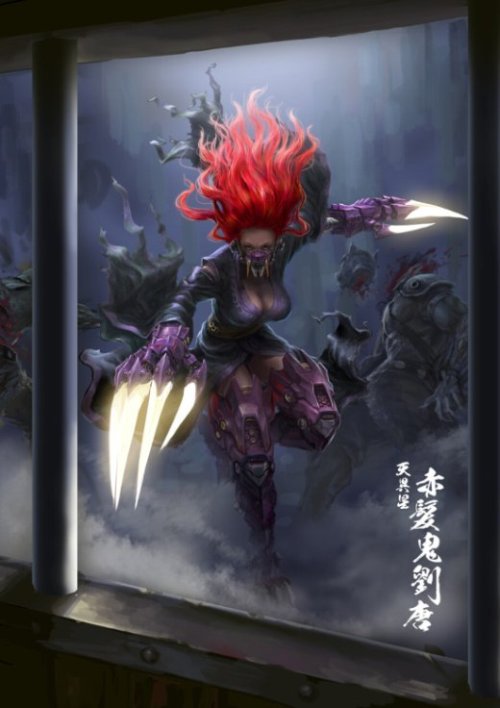 Frankiew Yip artstation arte ilustrações fantasia ficção games oriental chinesa mulheres