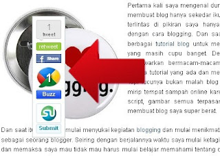 Cara Membuat Floating Share Button Pada Blogger