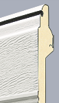Cross section of sectional door panel - standard 20mm insulation