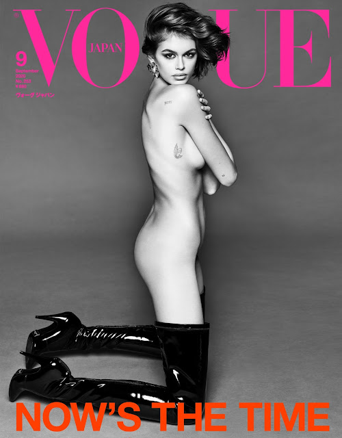 Kaia Gerber topless model photoshoot