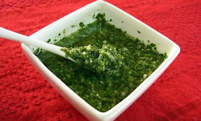 Chimichurri para carnes asadas