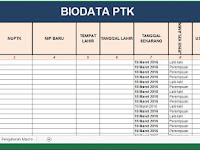 Aplikasi Biodata PTK Guru 2016