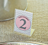 the Deflecto 3" x 4" Mini Slanted Sign Holder to create fancy place cards.