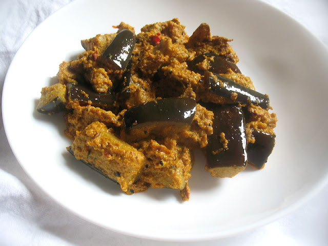 eggplant inwards a tahini mustard sauce