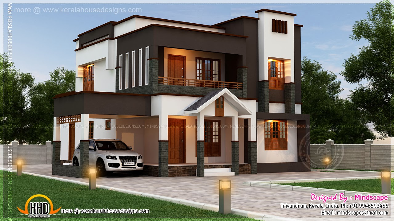 Beautiful villa in 222 square  yards Kerala  home  design  