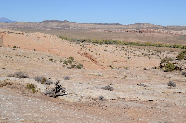 slot in the rock cut by water