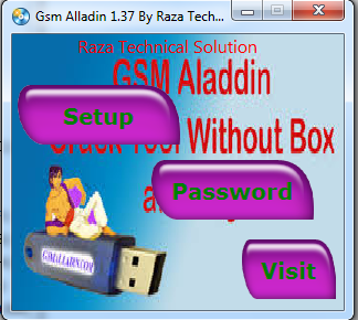 Gsm Alladin 1.37 crack By Raza technical Solution