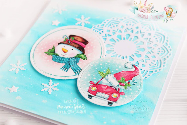 scrapbooking cardmaking handmade rękodzieło kartka kartki boże narodzenie święta bożego narodzenia merry christmas i love digi ilovedigi papierowe skarby karta z życzeniami wesołych świąt 