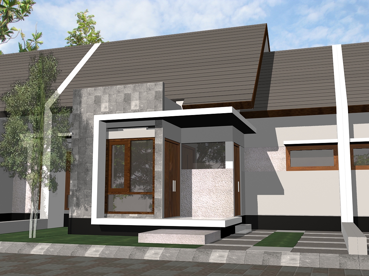 Gambar Desain Fasad Rumah  Minimalis Type 36  Terbaru 