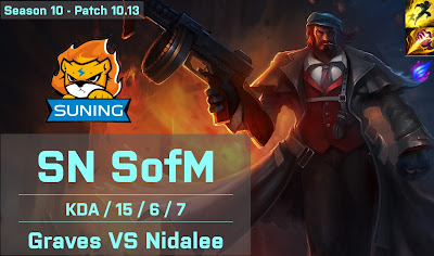 SN SofM Graves JG vs DMO Xiaopeng Nidalee - KR 10.13