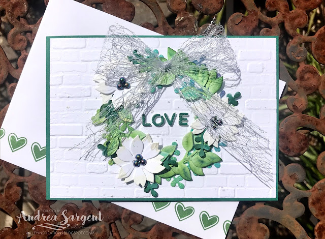 Garden Green Arrange A Wreath & Peaceful Boughs Stampin Up cards, Andrea Sargent, Valley Inspirations, Independent Stampin' Up! Demonstrator, Adelaide, South Australia