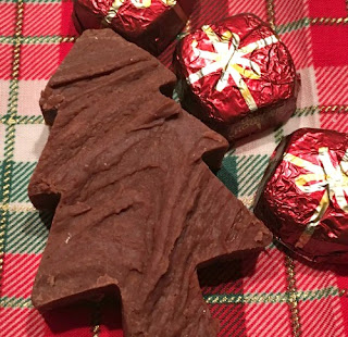 shaped holiday fudge