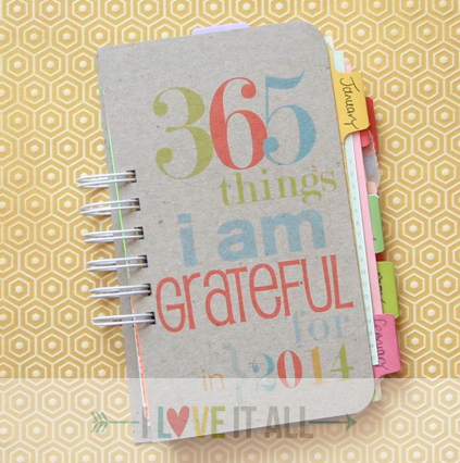 Bind-It-All Gratitude Journal Tutorial | iloveitallwithmonikwright.com