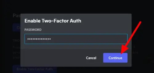 Cara menambahkan two-factor authentication Discord di PC