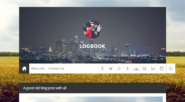 Logbook Blogger Template