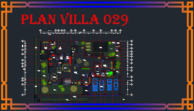 029 Télécharger Plan AutoCAD Villa 