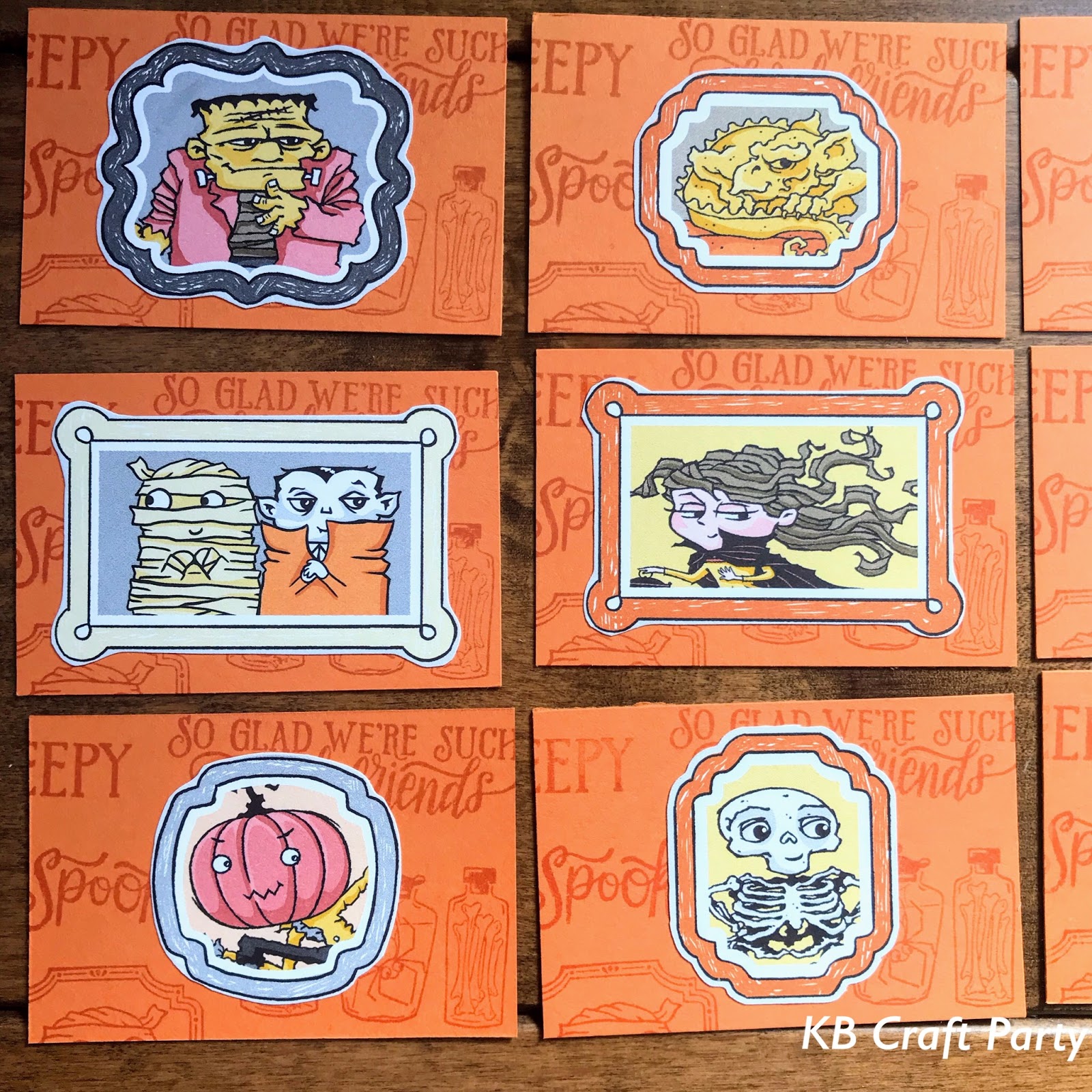 Kb Craft Party 手作りカードとペーパークラフト Sysls Halloween祭りブログホップ 箱入りハロウィン絵合わせカード