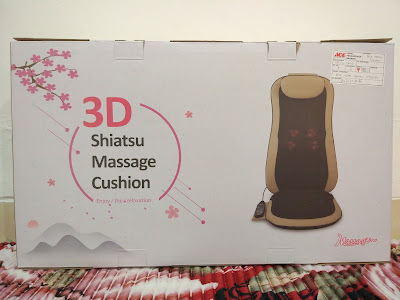Tampilan Kotak Kemasan Mesin Pijat Merek Massagu 3D Shiatsu Massage Cushion