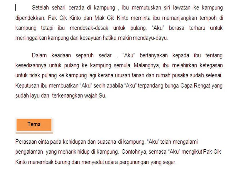 Bahasa Melayu Tingkatan 2: CAPA RENGAT (BAHARUDDIN KAHAR)