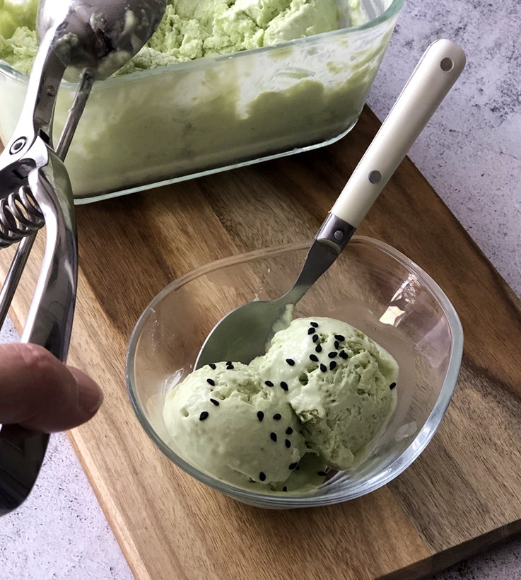 Helado de aguacate