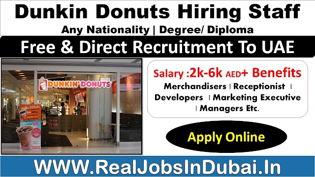Dunkin Donuts Hiring Staff In Dubai - UAE 2021