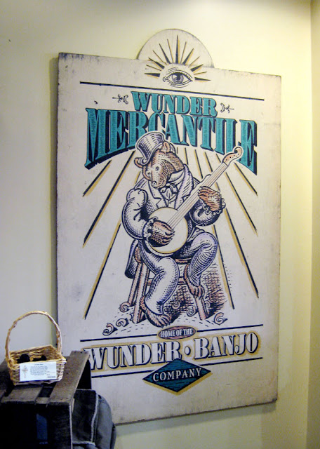 Wunder Mercantile Banjo Co. in museum in Frederick MD