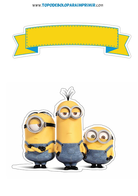 topo de bolo minions