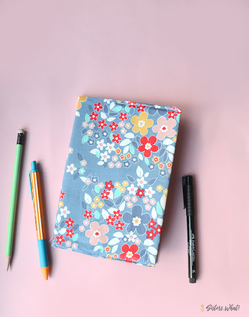 diy fabric book sleeve