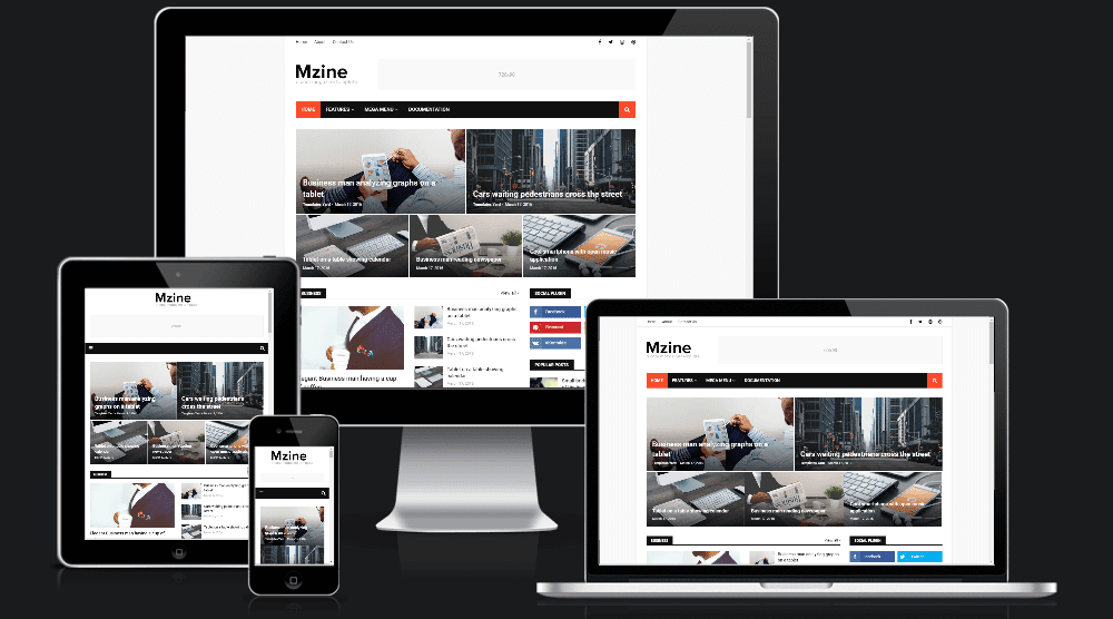 MZine News Magazine Blogger Template