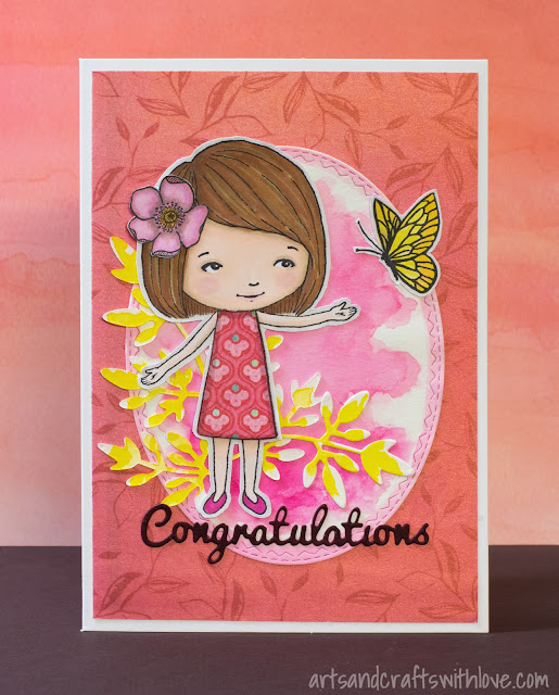 Cardmaking: Cute girly birthday card