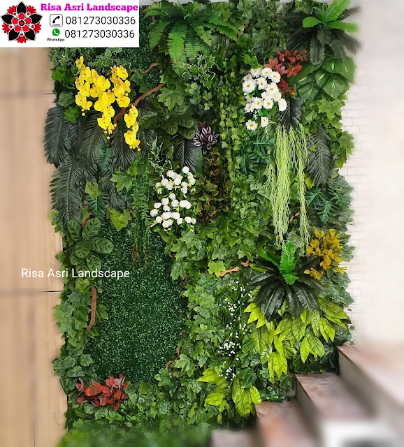 Risa Asri Landscape - Galeri Vertical Garden Tanaman Daun Asli & Palsu Atau Plastik Sintetis Artifisial