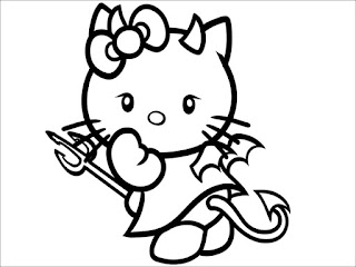 Desenhos do Hello Kitty para Colorir