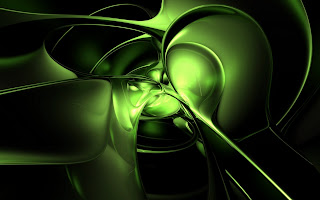 3D Green wallpaper