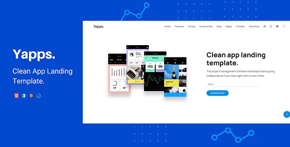 App Landing Bootstrap Template 