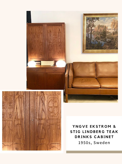 YNGVE EKSTROM & STIG LINDBERG DRINKS CABINET - SCANDINAVIAN DESIGN MID CENTURY MODERN ANTIQUE FURNITURE IN HONG KONG