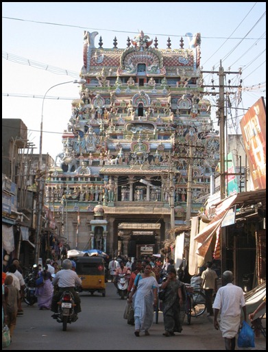 Market inside the Temple Compound