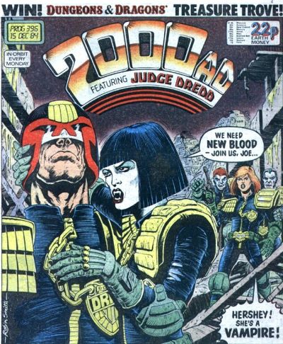 2000 AD  Prog 396, Judge Dredd vs vampires