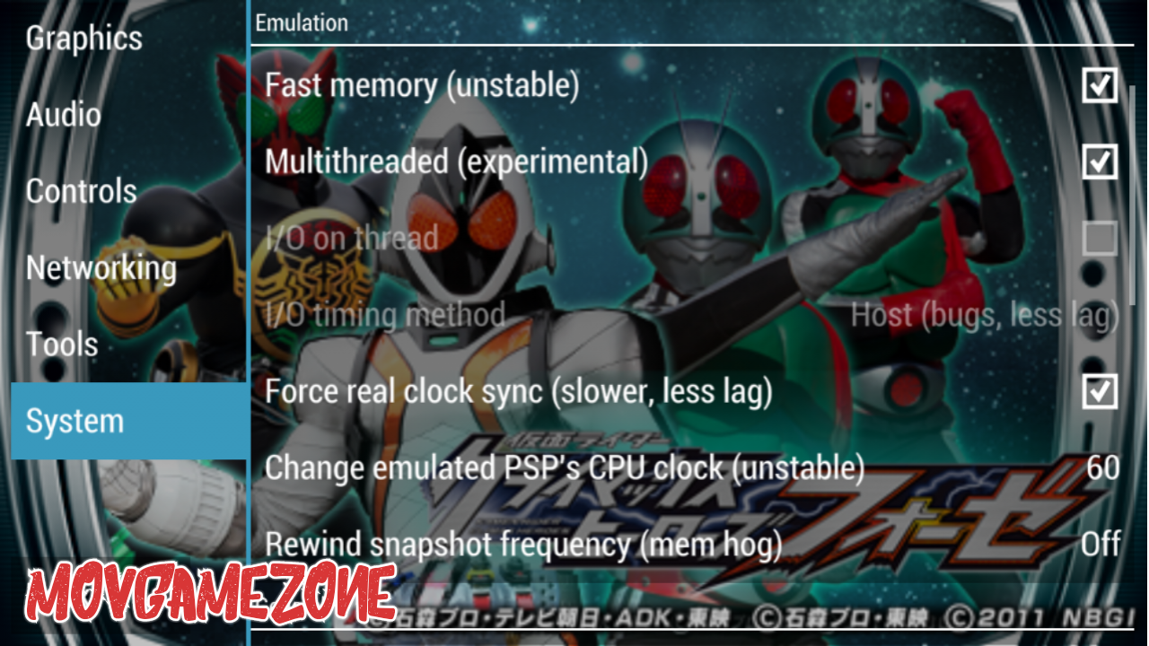 Best PPSSPP Setting Of Kamen Rider Climax Heroes Fourze ...