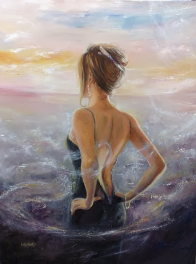 Karen Wallis | Female Figurative Painter | Waiting for you