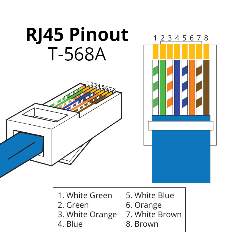 RJ45 Pinout & Wiring Diagrams for Networking | BD-FIX