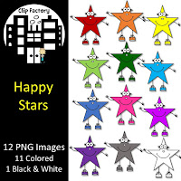  FREE Rainbow Stars Clipart