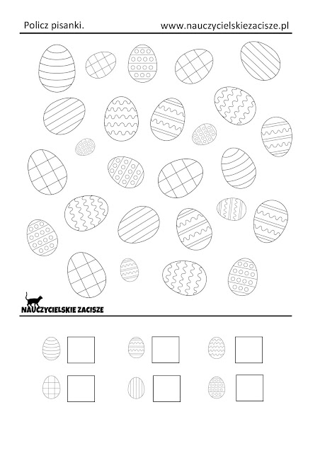 wielkanoc karty pracy dla dzieci kolorowanki