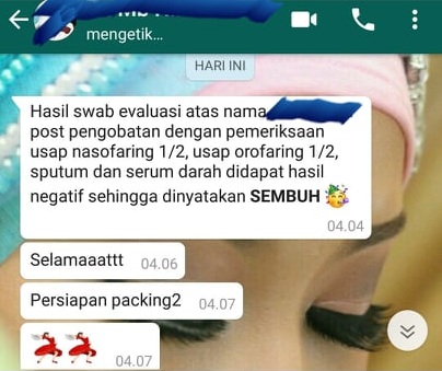 Banyak mengkonsumsi daging IKAN LELE selama masa isolasi pasien terpapar COVID 19 dinyatakan SEMBUH