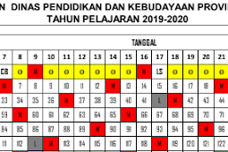 Kalender Pendidikan Provinsi Kalimantan Utara Tahun 2019/2020