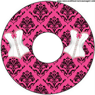 Pink Lingerie Free Printable CD Labels. 